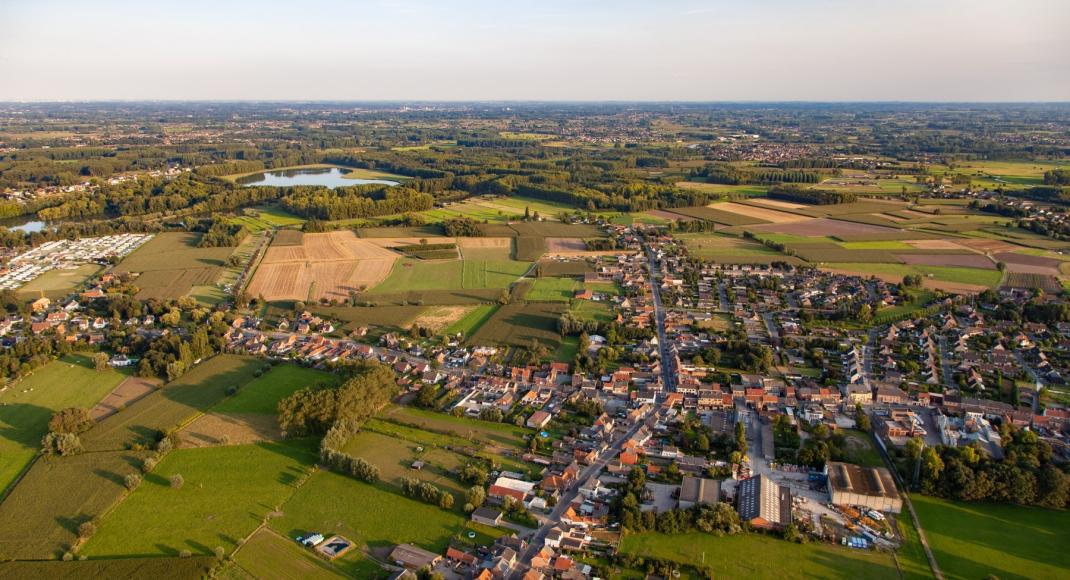 Luchtfoto van Berlare
