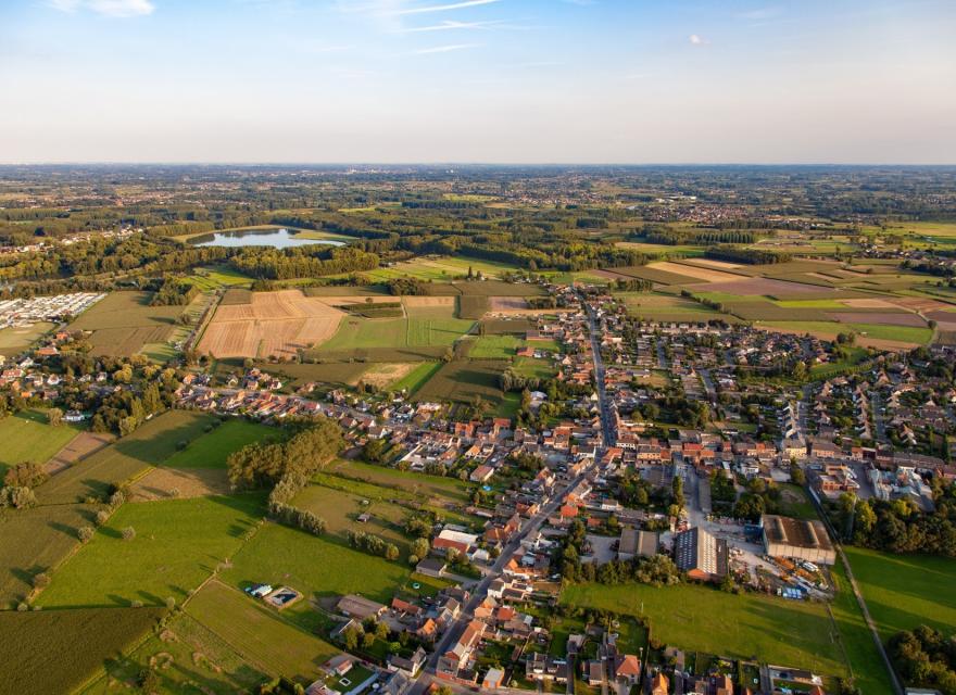 Luchtfoto van Berlare