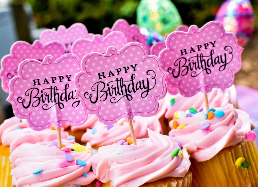 Verjaardagscupcakes